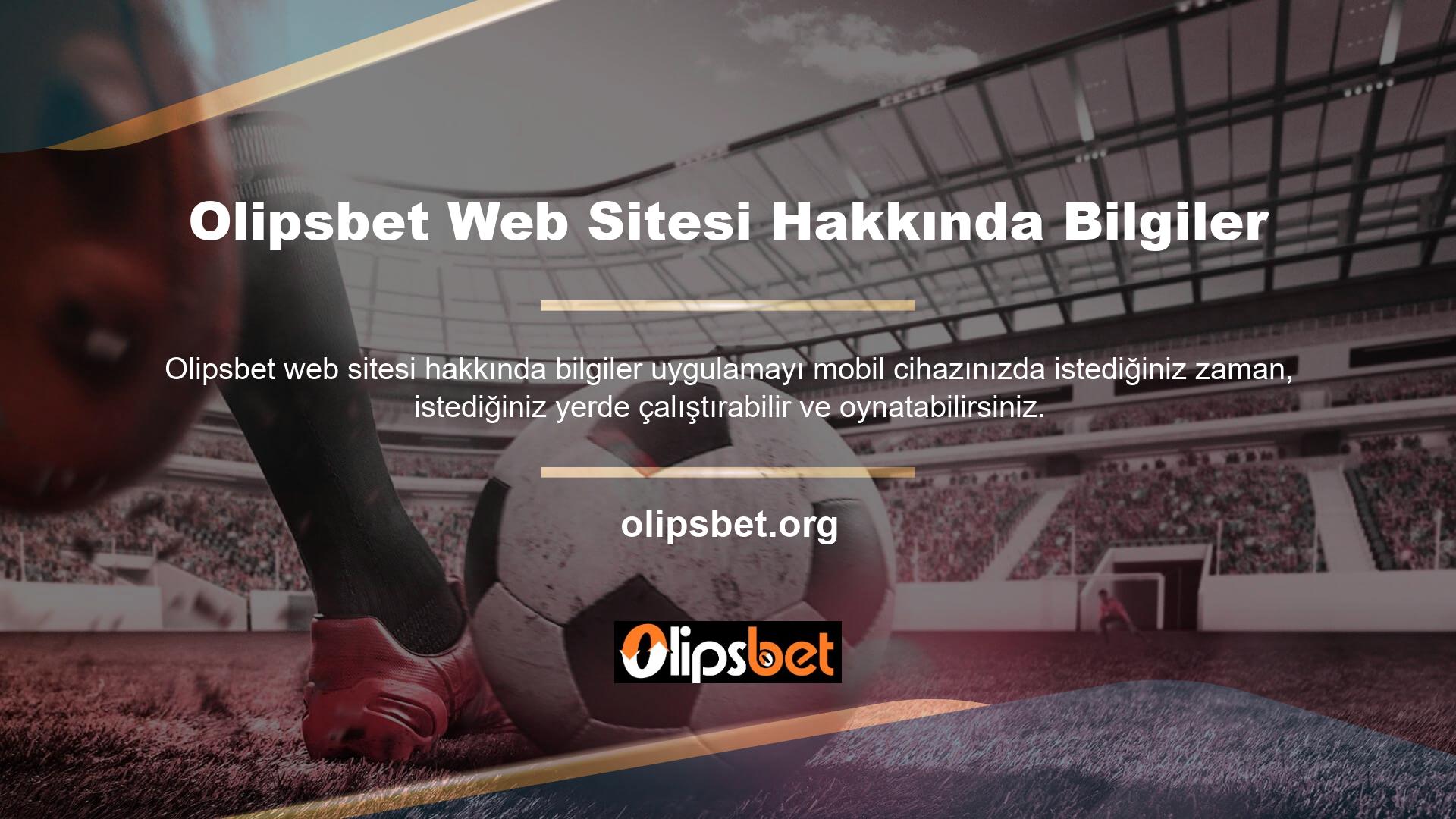 Bu hafta Olipsbet oyun sitesi oyun pazarına girdi