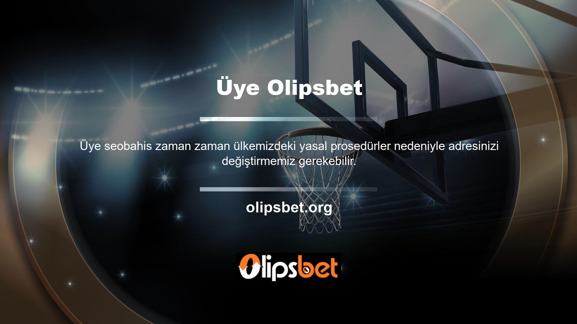 Olipsbet adresinin değişmesi durumunda yeni Olipsbet giriş adresini en kısa sürede sitemizde yayınlayacağız